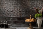 Namibia Dark Silver Square Ripples Mosaic and Shinju Olympia Zen Garden
