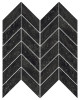 Concert Black 12×12 Chevron Mosaic Matte