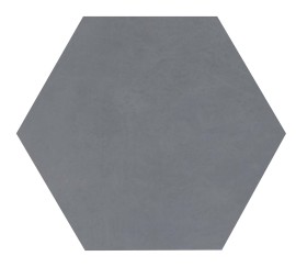 Moroccan Concrete Blue Gray 8″ Hexagon Field Tile Matte