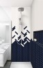 Color Story Navy and Ice White 2x8 and Color Story Mosaics Navy and Ice White 2x2 Mosaic