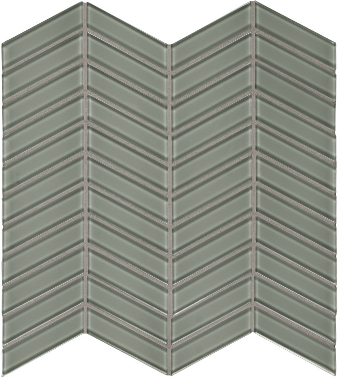 Debut Clay 12×12 Chevron Mosaic