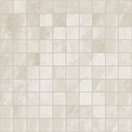 Rock Salt White Gold 1×1 Mosaic Matte Rectified