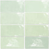 Fez Mint 2×5 Field Tile Glossy