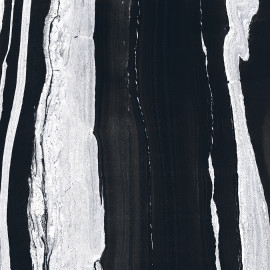 B&W_Marble Drift 8×16 Listello Mosaic Glossy