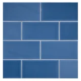 TrueTones Ceramics Astor Blue Gloss 3×6 Field Tile Gloss