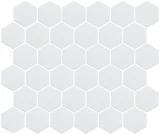 Back to Basics White 2″ Hexagon Mosaic