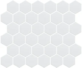 Back to Basics White 2″ Hexagon Mosaic Back to Basics White 2″ Hexagon Mosaic