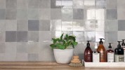 Mestizaje Zellige Grey 5x5 and Grey Decor 5x5