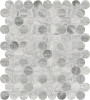 Volcana Notte 1″ Penny Round Mosaic Honed
