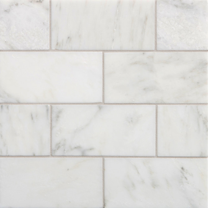 Villa D’Oro Bianco Bello 3×6 Field Tile Brushed