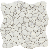 Aquata Ivory 11×11 Random Pebbles Mosaic