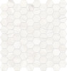 Caspar White 1-1/4″ Hexagon Mosaic Polished