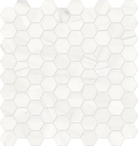 Caspar White 1-1/4″ Hexagon Mosaic Polished Caspar White 1-1/4″ Hexagon Mosaic Polished
