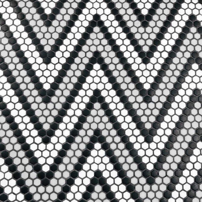 Nano Monochrome 11×14 Zig Zag Mosaic