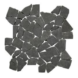 Mosaic Series Black Basalt 12×12 Random Mosaic Tumbled Mosaic Series Black Basalt 12×12 Random Mosaic Tumbled