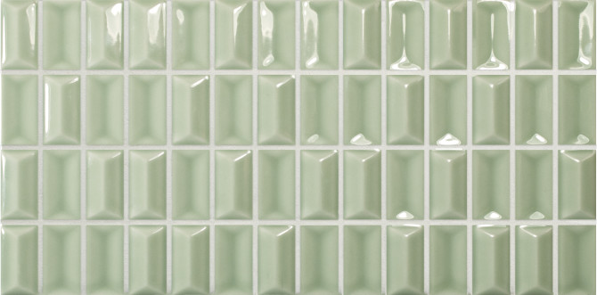 3D Bars Jade 5×10 Diamond Decorative Tile Glossy