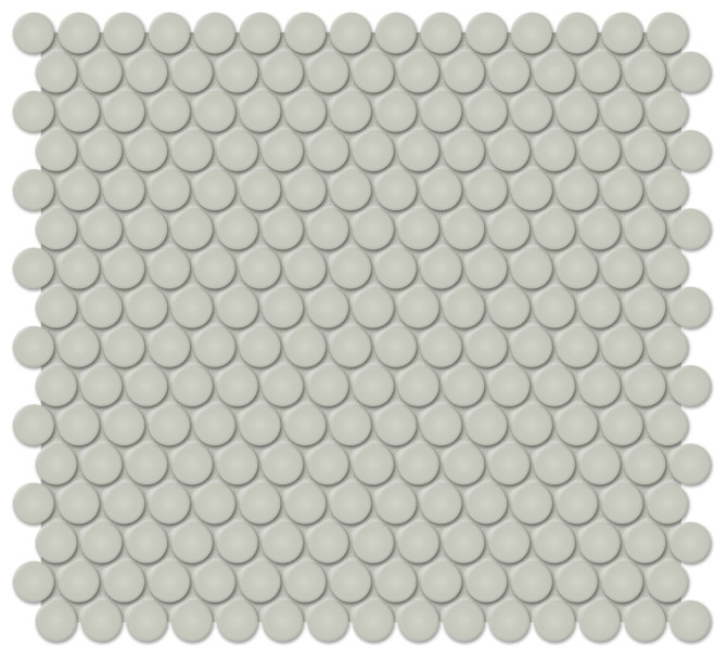 Nantucket Sage 3/4″ Penny Round Mosaic Matte