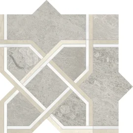 Waterjet Stone Mosaics Clay 10×10 Madina Mosaic Honed