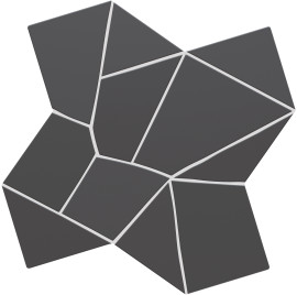 Trencadis Basalt 10×10 Gaudi Field Tile