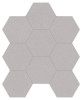 Serena Shale 4″ Hexagon Mosaic Organic Matte