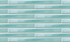 Arcaico Border Light Blue 1×9 Field Tile Bright