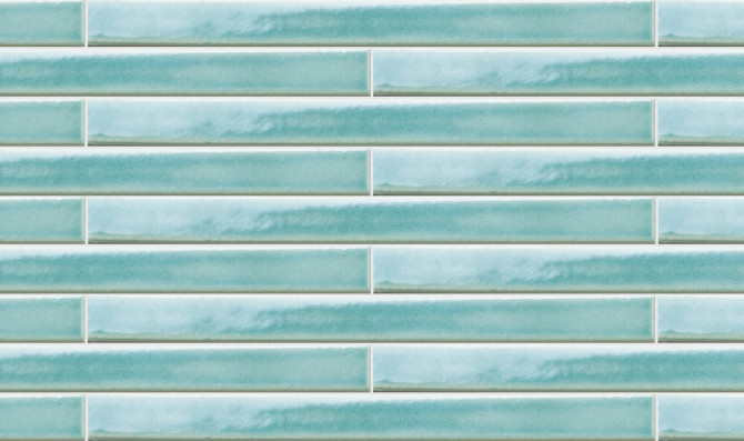 Arcaico Border Light Blue 1×9 Field Tile Bright