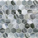 JAW (Just Add Water) Pisa 2″ Hex Mosaic Pearl
