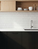 Reginia White Picket Mosaic