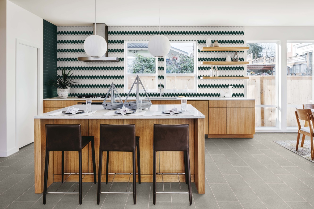 Color Story Mosaics Wisdom, Ice White and Balance Harlequin Mosaic