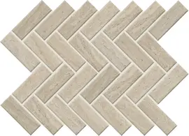 Sunset Falls Beige 1×3 Herringbone Mosaic Matte