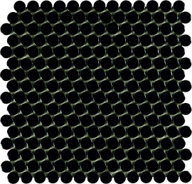 Mosaics Black 3/4″ Penny Round Mosaic
