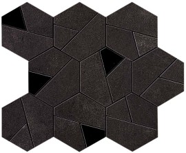 Boost Tarmac With Black 10×11 Hexagon Mosaic