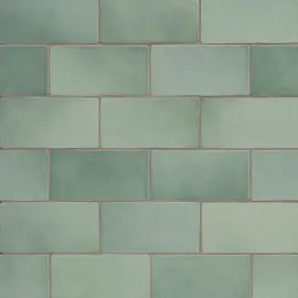 Cafe Moroccan Mint Blend 1/2×12 Demi-Bullnose Glossy