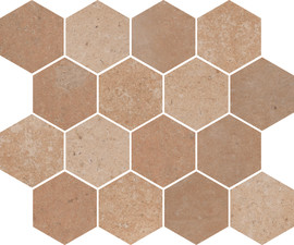 Tuscany Beige 10×12 Hexagon Mosaic Matte Tuscany Beige 10×12 Hexagon Mosaic Matte