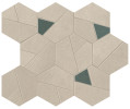 Boost Pro Cream With Blue 10×11 Hexagon Mosaic