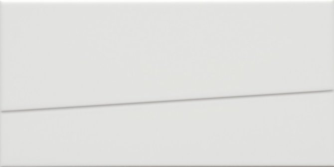 Murals Lines Bright White 6×12 Wall Tile Gloss