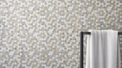 Waterjet Stone Mosaics Dune 1-1/4 Penny Round Mosaic Honed
