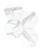 La Marca Statuario Nuovo 6″ Hexagon Mosaic Honed