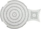 Bijoux White Gloss And Grigio Gloss 19×12 Riviera Mosaic Gloss