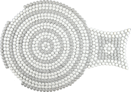 Bijoux White Gloss And Grigio Gloss 19×12 Riviera Mosaic Gloss