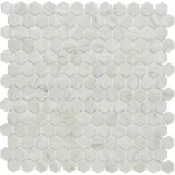 Shimmer Sand Dunes 1″ Sea Hexagon Mosaic Textured