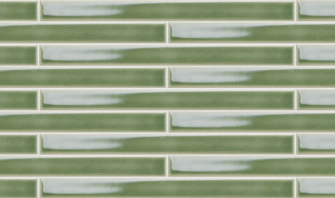 Arcaico Border Green 1×10 Field Tile Bright