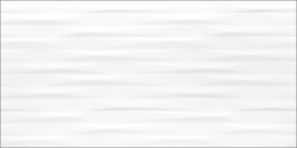 Frieze White 12×24 Recede Decorative Tile Glossy Rectified