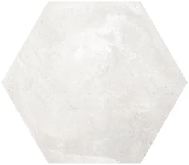 Cottage White 6×6 Hexa Field Tile Matte