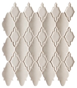 Coco Taupe 14×12 Moroccan Mosaic Glossy