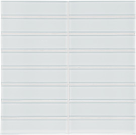 Bliss Element Glass Ice 2×6 Stacked Mosaic