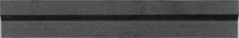 Basalt Black 2×12 Modern Chair Rail Honed Basalt Black 2×12 Modern Chair Rail Honed