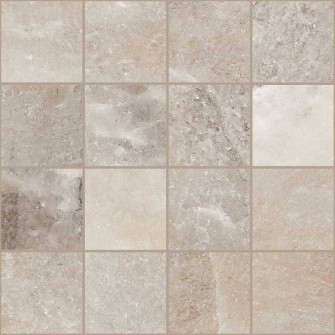 Rock Salt Danish Smoke 3×3 Mosaic Polished Rectified