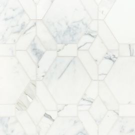 Studio Moderne Stone Calacata 18×18 Hollywood Grand Decorative Pattern Honed