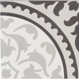 Duquesa Cement Noir 8×8 Alba Decorative Tile Matte